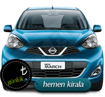Nissan March kiralık araç Kıbrıs