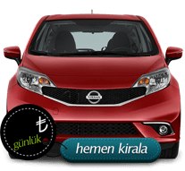 Nissan Note kiralık araç Kıbrıs