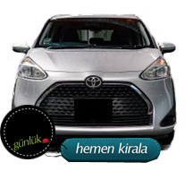 Toyota Sienta kiralık araç Kıbrıs
